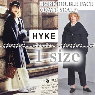 ハイク(HYKE)の18AW 新品 HYKE ハイク コート 1 ネイビー ノースフェイス 今季  (ロングコート)