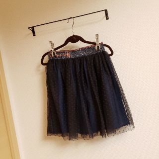 エイチアンドエム(H&M)の新品未使用 H&M 子供 女の子 ドットチュールスカート 150cm(スカート)