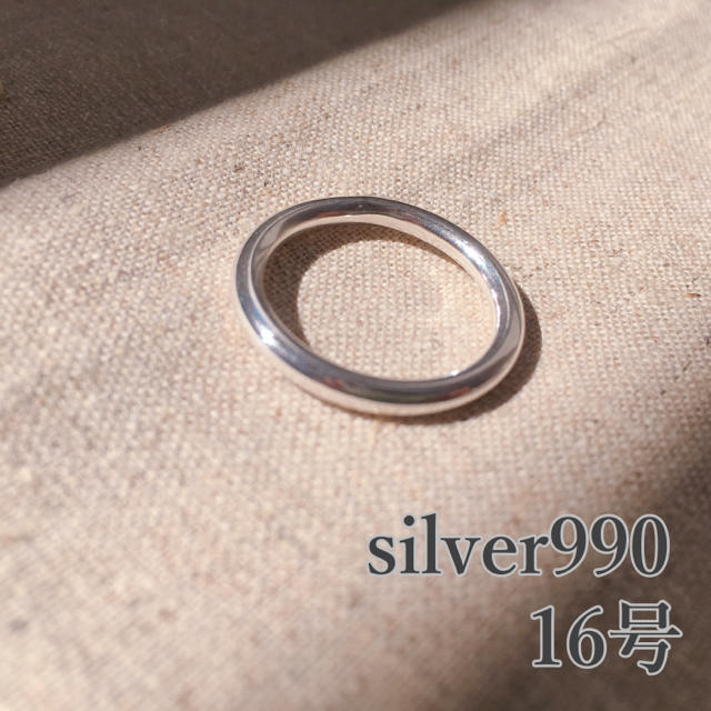 silver990 リング 16号 シルバー990 メンズ リング 指輪 新品 メンズのアクセサリー(リング(指輪))の商品写真