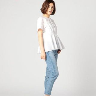 値下げ!新品・エストネーション.ペプラムブラウス36