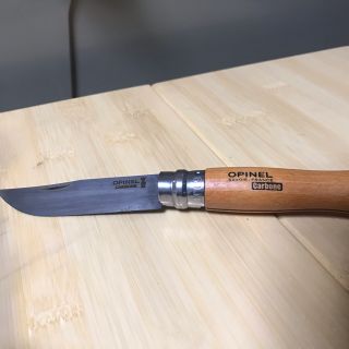 オピネル(OPINEL)のオピネルNo.9 黒錆加工 オイル漬け済み キャンプ ナイフ アウトドア(調理器具)