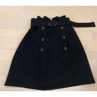 マジェスティックレゴン(MAJESTIC LEGON)のMAJESTIC LEGON シンプル 紺色スカート(ひざ丈スカート)