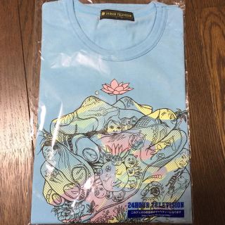 アラシ(嵐)の24時間テレビ チャリTシャツ ブルー Lサイズ(アイドルグッズ)