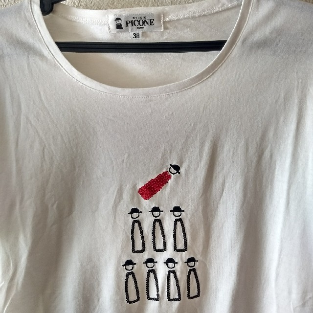 piconeピッコーネ刺繍Tシャツ レディースのトップス(Tシャツ(半袖/袖なし))の商品写真