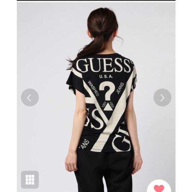 GUESS(ゲス)の値下げ TRIANGLE LOGO KIMONO TEE レディースのトップス(Tシャツ(半袖/袖なし))の商品写真