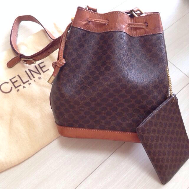 celine - セリーヌ 巾着ショルダー♡ポーチつき♡の通販 by チロル's shop｜セリーヌならラクマ