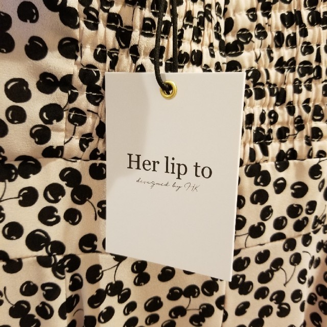 正規品　her lip to　チェリーワンピース　ショート レディースのワンピース(ひざ丈ワンピース)の商品写真