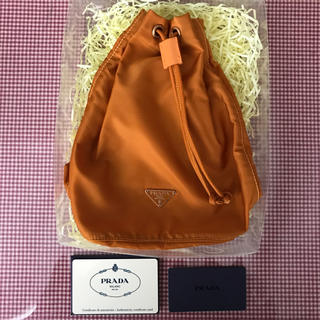 プラダ 巾着（オレンジ/橙色系）の通販 13点 | PRADAを買うならラクマ