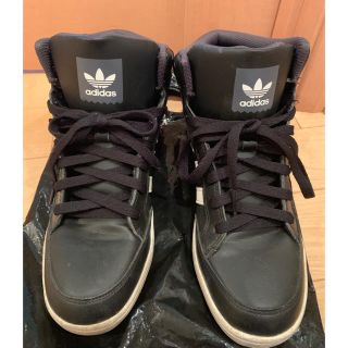 アディダス(adidas)のadidas ハイカット スニーカー 黒(スニーカー)