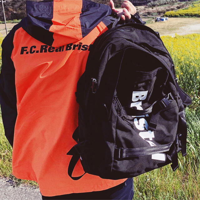 M 新品 FCRB 19SS RAIN JACKET BLACK