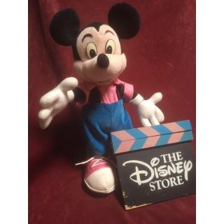 ディズニー(Disney)のディズニーストアー初期の　ミッキーマウス　スタンディングドール(ぬいぐるみ)