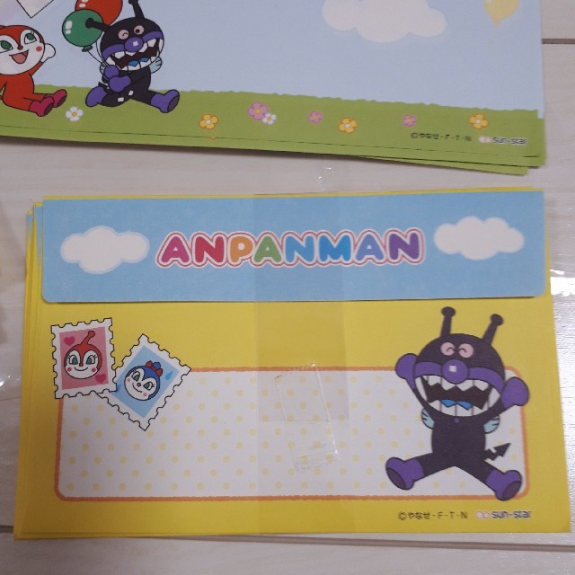 アンパンマン(アンパンマン)のアンパンマンのレターセット ハンドメイドの文具/ステーショナリー(カード/レター/ラッピング)の商品写真