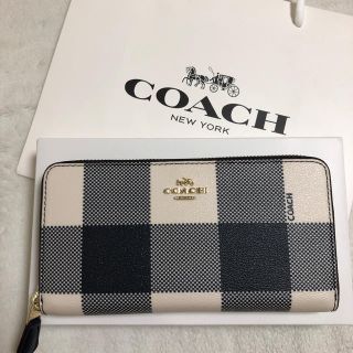 コーチ(COACH)の【未使用】COACH 長財布 チェック(財布)