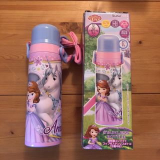 ちいさなプリンセス ソフィア♥コップ付き ステンレスボトル 水筒 570ml(水筒)