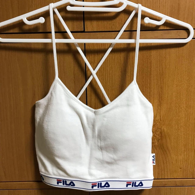 GYDA(ジェイダ)のGYDA♡FILA♡コラボキャミソール♡ビスチェ♡ホワイト レディースのトップス(キャミソール)の商品写真