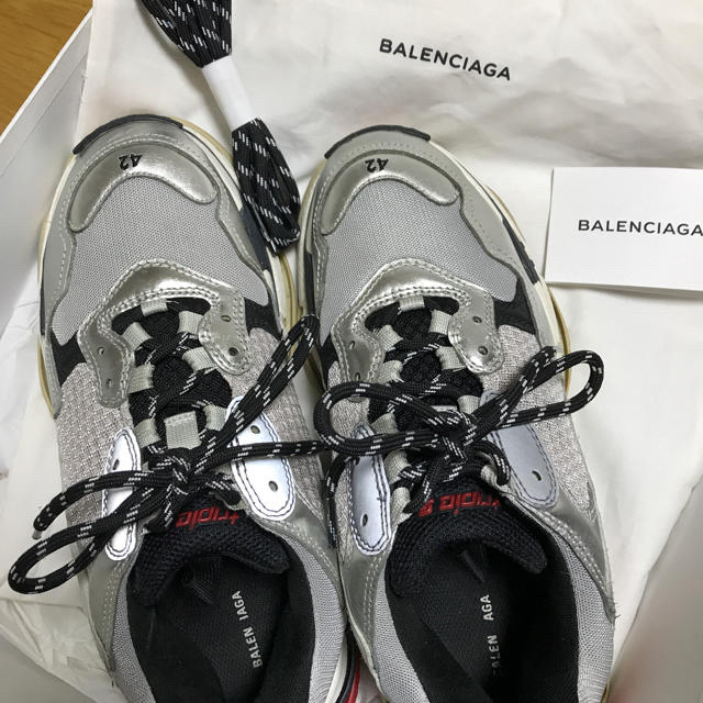 balenciaga tripleS silver 42