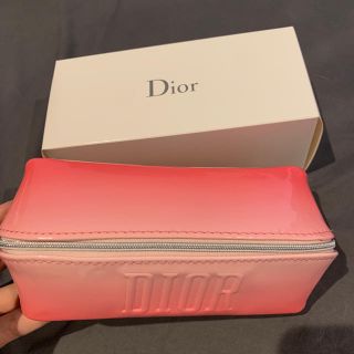 ディオール(Dior)のディオールノベルティポーチ ディオールオファー ディオールポーチ エナメルピンク(ポーチ)