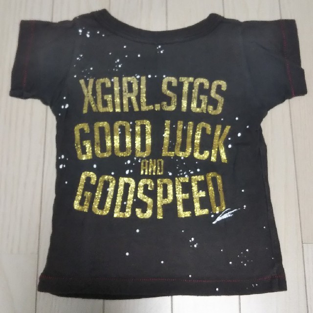 X-girl Stages(エックスガールステージス)のx-girlstages 宇宙Tシャツ 80cm キッズ/ベビー/マタニティのベビー服(~85cm)(Ｔシャツ)の商品写真