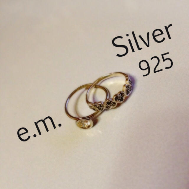 e.m.&Silver925リングset レディースのアクセサリー(リング(指輪))の商品写真