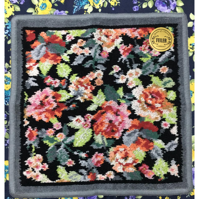 FEILER(フェイラー)のFEILER フェイラー イングリッシュローズ タオルハンカチ プレゼント 花柄 レディースのファッション小物(ハンカチ)の商品写真