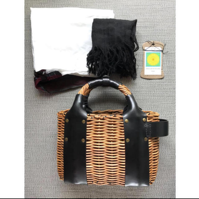 USED*ebagos*エバゴス・オイルショルダーミニ*紅籐BLACK*2017 プチプラ