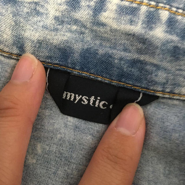 mystic(ミスティック)のmystic♡デニムワンピース レディースのワンピース(ひざ丈ワンピース)の商品写真