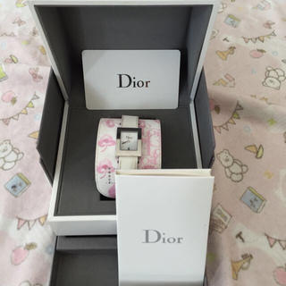 ディオール(Dior)のディオール 腕時計 ピンク ホワイト(腕時計)