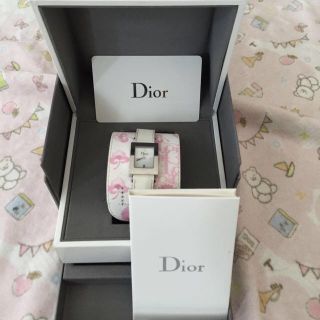 ディオール(Dior)のディオール 腕時計 ピンク ホワイト(腕時計)