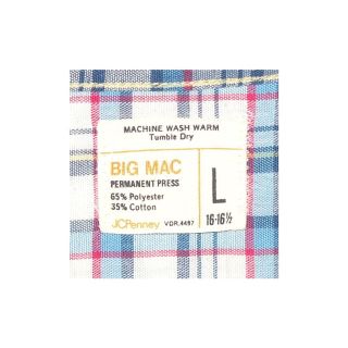 サンタモニカ(Santa Monica)の▪️70’s【BIG MAC】VINTAGE SHIRT(シャツ/ブラウス(長袖/七分))