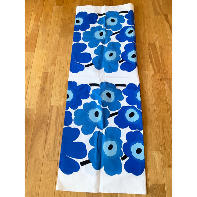 marimekko(マリメッコ)のレア★marimekko はぎれ 生地 pieni unikko ブルー 水色 ハンドメイドの素材/材料(生地/糸)の商品写真