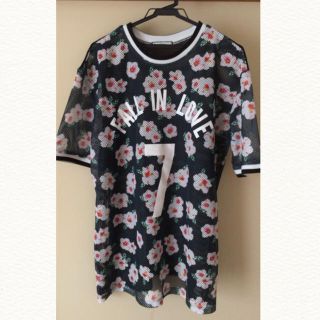 ジュエティ(jouetie)の花柄メッシュ半袖トップス(Tシャツ(半袖/袖なし))