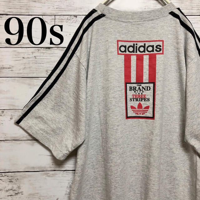 adidas - 【レア】90s 古着 アディダス トレフォイル ブランドロゴ Tシャツ Mの通販 by カピバラの古着屋さん's shop