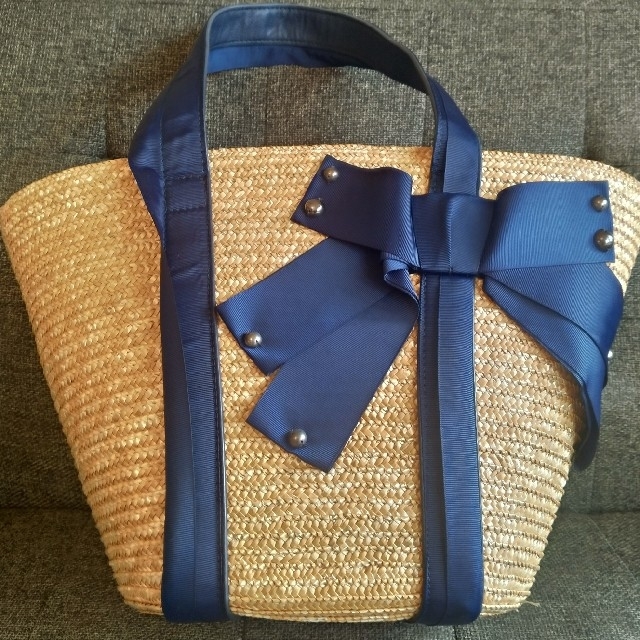 LANVIN en Bleu(ランバンオンブルー)の■売約済■ランバンオンブルー かごバッグ レディースのバッグ(かごバッグ/ストローバッグ)の商品写真