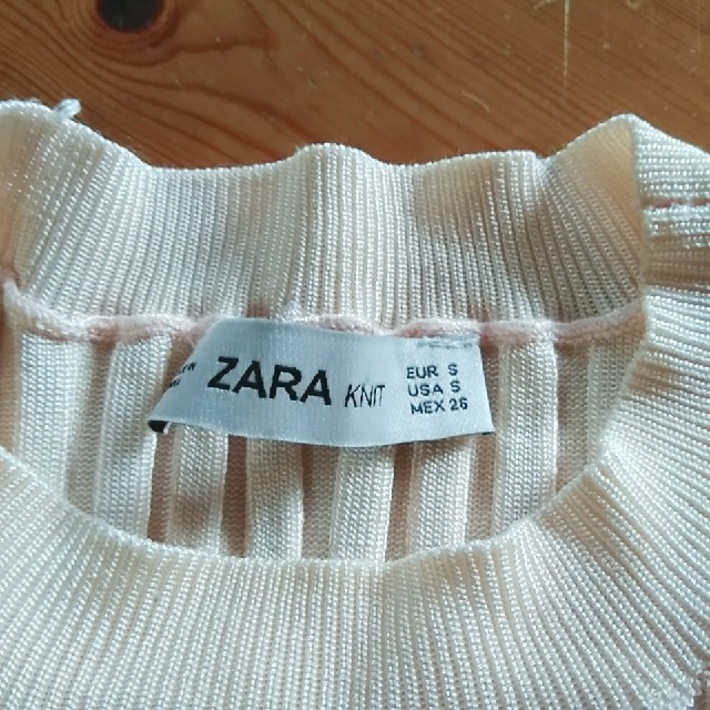 ZARA(ザラ)の美品★★ZARA☆半袖ニットTシャツ レディースのトップス(Tシャツ(半袖/袖なし))の商品写真