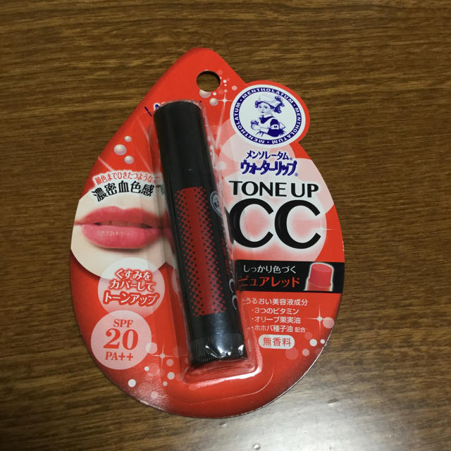 メンソレータム(メンソレータム)のロート製薬 ウォーターリップ CC ピュアレッド 4.5g コスメ/美容のスキンケア/基礎化粧品(リップケア/リップクリーム)の商品写真