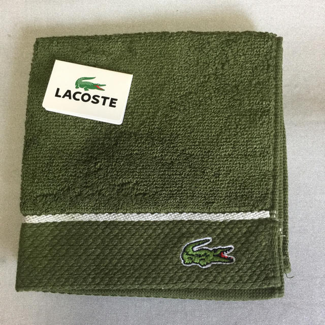 LACOSTE(ラコステ)のラコステ  タオルハンカチ  新品 メンズのファッション小物(ハンカチ/ポケットチーフ)の商品写真