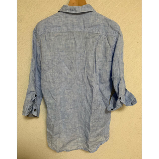 MK MICHEL KLEIN(エムケーミッシェルクラン)の七分袖 シャツ ブルー メンズのトップス(シャツ)の商品写真
