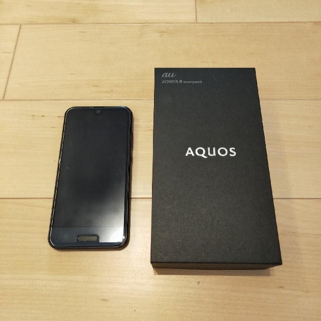 au shv41 本体 メタルブラック AQUOS R compactスマートフォン/携帯電話