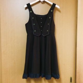 アクシーズファム(axes femme)のaxes femme ジャンドレ ワンピース ブラウン スエード(ひざ丈ワンピース)