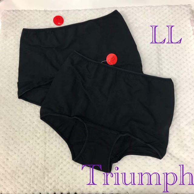 Triumph(トリンプ)の《Triumph》シンプルブラックストレッチショーツ単品 LL 2枚セット レディースの下着/アンダーウェア(ショーツ)の商品写真