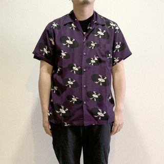 WACKO MARIA HAWAIIAN SHIRT  レコード パープル