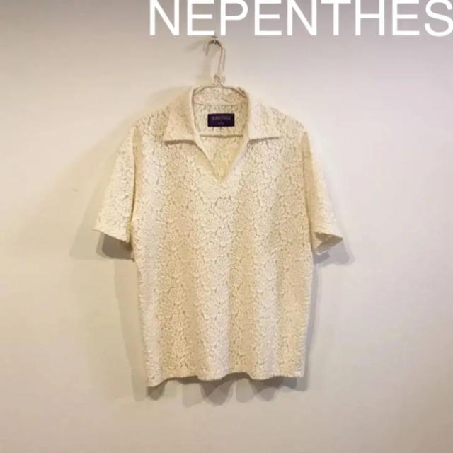 NEPENTHES ネペンテス レース生地 プルオーバーシャツシャツ