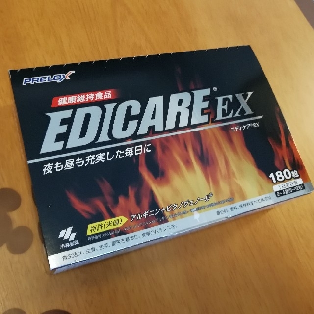 小林製薬(コバヤシセイヤク)の【送料無料/新品】エディケアEX☆180錠 食品/飲料/酒の健康食品(その他)の商品写真