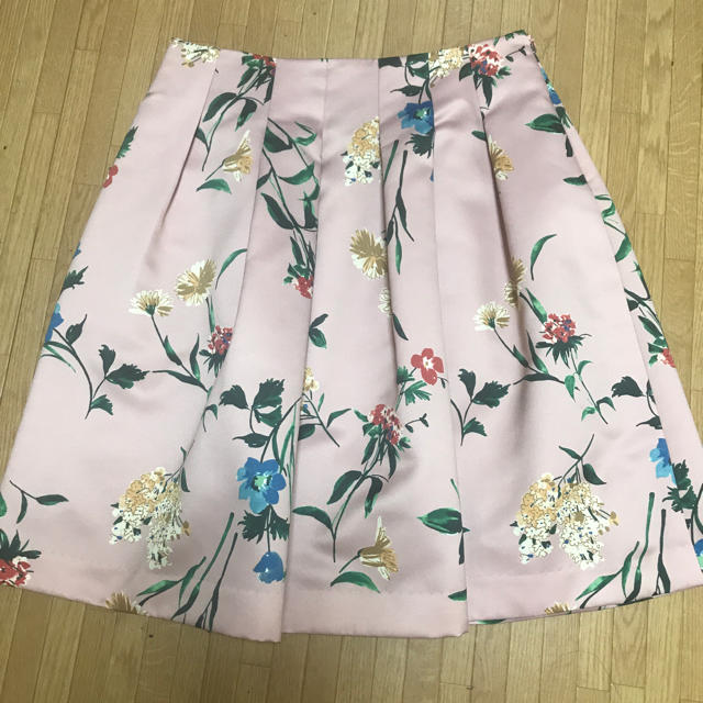 エムズグレイシー ピンク花柄スカート美品