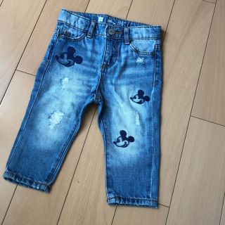 ベビーギャップ(babyGAP)のベビーギャップ ディズニー ミッキー デニム 80(パンツ)