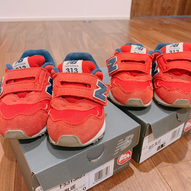 New Balance(ニューバランス)のニューバランス 313 赤 12.5 キッズ/ベビー/マタニティのベビー靴/シューズ(~14cm)(スニーカー)の商品写真