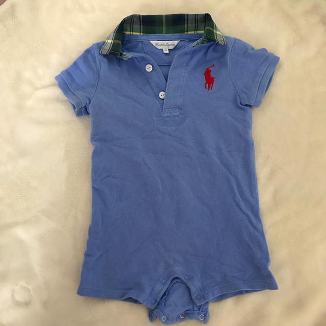 Ralph Lauren(ラルフローレン)のラルフローレン 半袖ロンパース 80 キッズ/ベビー/マタニティのベビー服(~85cm)(ロンパース)の商品写真