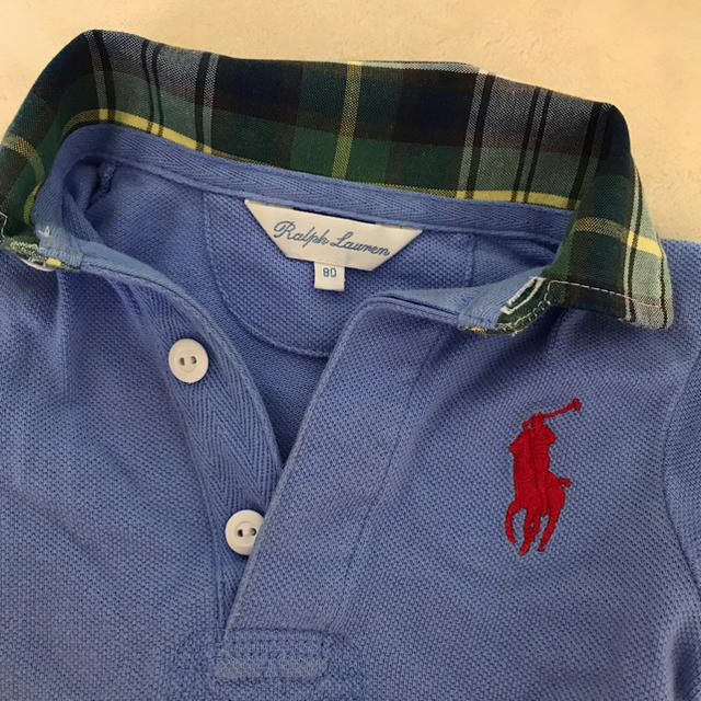 Ralph Lauren(ラルフローレン)のラルフローレン 半袖ロンパース 80 キッズ/ベビー/マタニティのベビー服(~85cm)(ロンパース)の商品写真