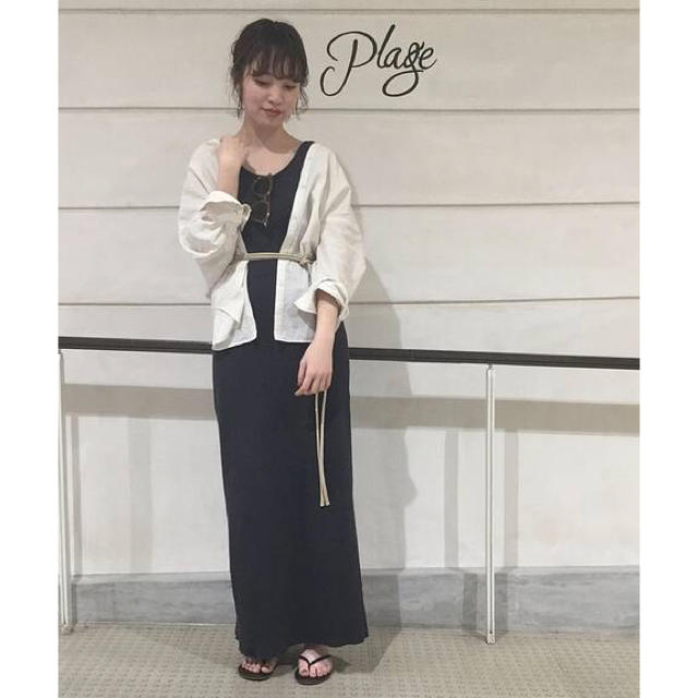 Plage(プラージュ)の美品★シルク麻ハーフスリーブシャツ レディースのトップス(シャツ/ブラウス(長袖/七分))の商品写真