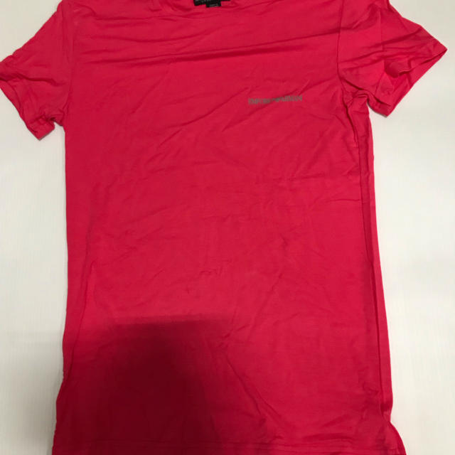 Emporio Armani(エンポリオアルマーニ)のまさお様専用 2点アルマーニ メンズTシャツ サイズM ピンク メンズのトップス(Tシャツ/カットソー(半袖/袖なし))の商品写真